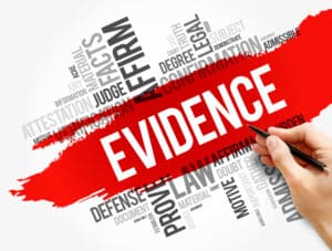 Evidence word cloud collage, social concept